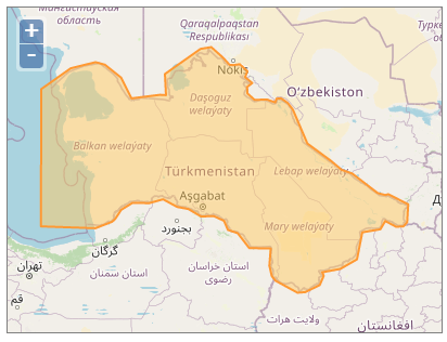 دانلود شیپ فایل های جمهوری  ترکمنستان