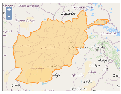 مجموعه شیپ فایل کشور افغانستان